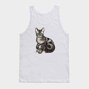 Cat - Ocicat - Gray Marbled Tank Top